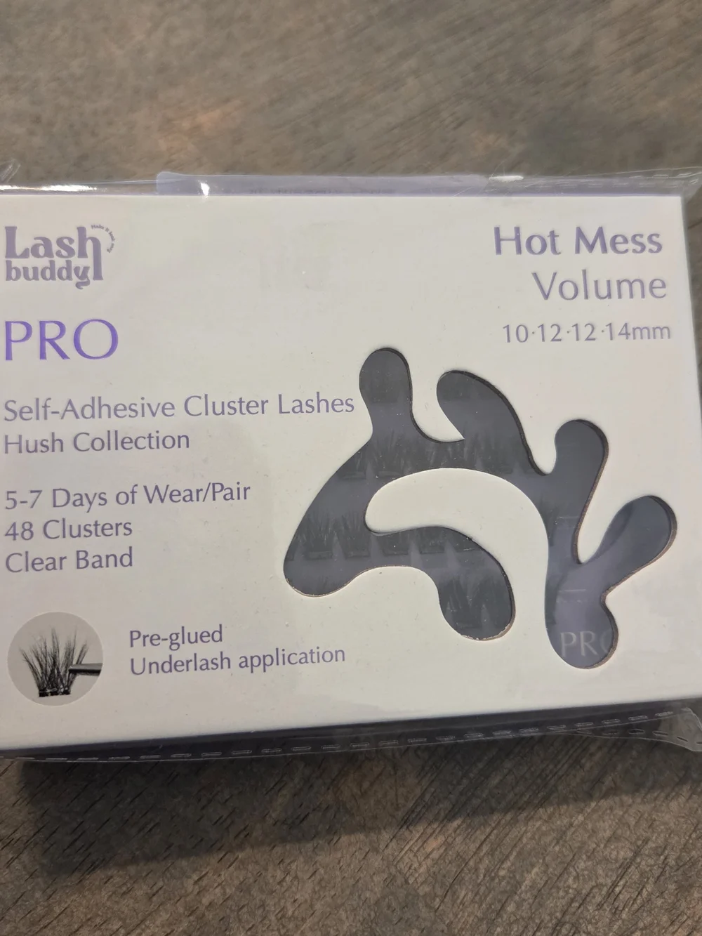Lash Buddy PRO Hot Mess Volume Self-Adhesive Cluster Lashes - New In Package